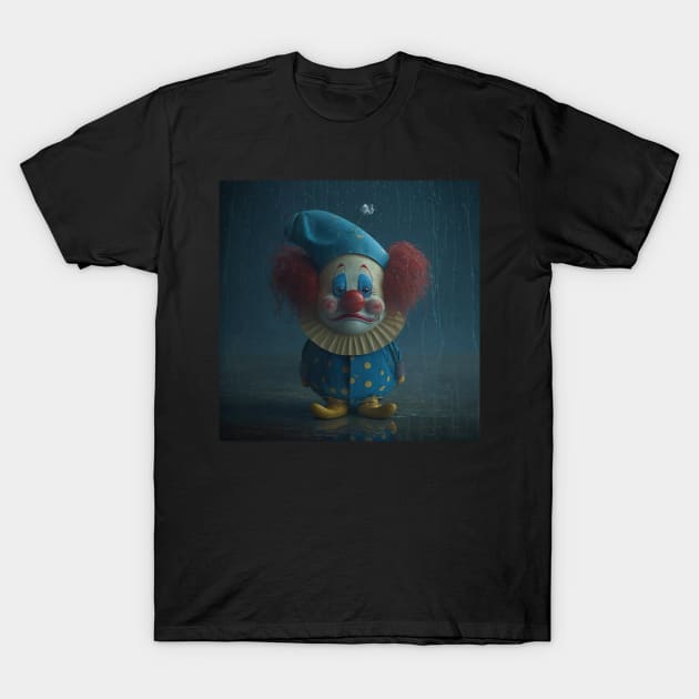 Sad Clown T-Shirt by TheArtfulAI